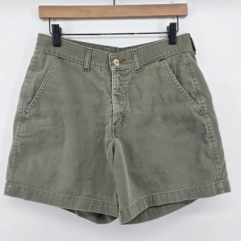 Northern‎ Reflections Olive Green Cotton Cargo Shorts Size W30